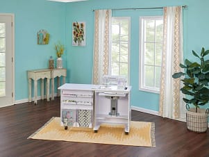 Koala Compact Sewing Cabinet, White by Koala