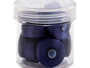 Pre-Wound Bobbins, M Class, Magna-Glide Delights 40wt Trilobal Polyester Thread in 30288 Bright Blue by FilTec (10 Pack)