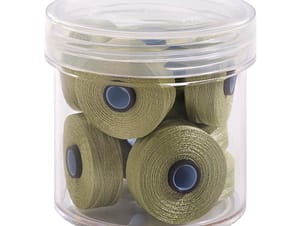 Pre-Wound Bobbins, M Class, Magna-Glide Delights 40wt Trilobal Polyester Thread in 60580 Celery by FilTec (10 Pack)