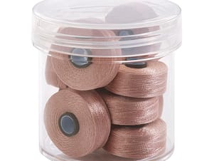 Pre-Wound Bobbins, M Class, Magna-Glide Delights 40wt Trilobal Polyester Thread in 27521 Chestnut by FilTec (10 Pack)