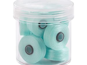 Pre-Wound Bobbins, M Class, Magna-Glide Delights 40wt Trilobal Polyester Thread in 37457 Cloud by FilTec (10 Pack)