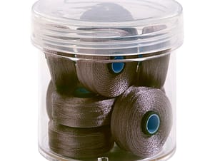 Pre-Wound Bobbins, M Class, Magna-Glide Delights 40wt Trilobal Polyester Thread in 10CG7 Cool Grey7 by FilTec (10 Pack)