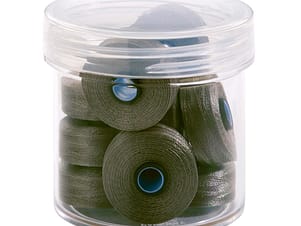 Pre-Wound Bobbins, M Class, Magna-Glide Delights 40wt Trilobal Polyester Thread in 10401 German Granite by FilTec (10 Pack)