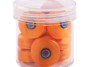 Pre-Wound Bobbins, M Class, Magna-Glide Delights 40wt Trilobal Polyester Thread in 50144 Halloween by FilTec (10 Pack)