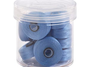 Pre-Wound Bobbins, M Class, Magna-Glide Delights 40wt Trilobal Polyester Thread in 30284 Hawaiian Blue by FilTec (10 Pack)