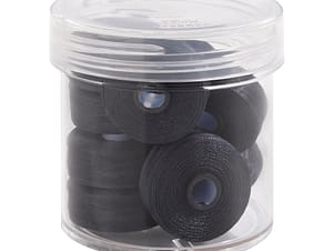 Pre-Wound Bobbins, M Class, Magna-Glide Delights 40wt Trilobal Polyester Thread in 32965 Navy by FilTec (10 Pack)