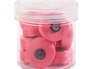 Pre-Wound Bobbins, M Class, Magna-Glide Delights 40wt Trilobal Polyester Thread in 90177 Peppermint by FilTec (10 Pack)