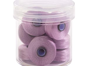 Pre-Wound Bobbins, M Class, Magna-Glide Delights 40wt Trilobal Polyester Thread in 40522 Tabriz Orchid by FilTec (10 Pack)