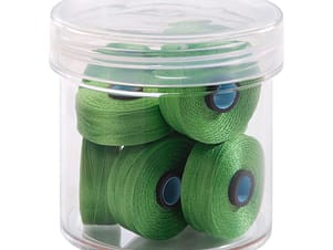 Pre-Wound Bobbins, M Class, Magna-Glide Delights 40wt Trilobal Polyester Thread in 60362 Turf by FilTec (10 Pack)