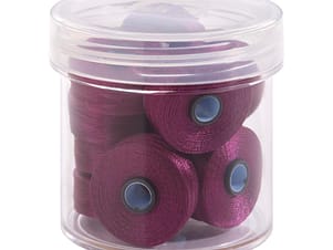 Pre-Wound Bobbins, M Class, Magna-Glide Delights 40wt Trilobal Polyester Thread in 40255 Violet by FilTec (10 Pack)
