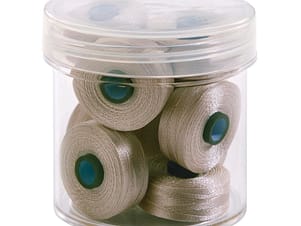 Pre-Wound Bobbins, M Class, Magna-Glide Delights 40wt Trilobal Polyester Thread in 10WG4 Warm Grey4 by FilTec (10 Pack)