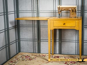 Sewing Machine Cabinet for Flat Bed, Long Machines, Model 355 By Singer