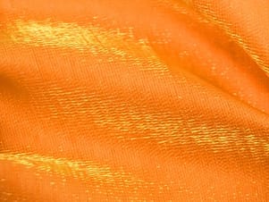 Polyester Fabric, 60″ Wide Shimmer Shantung in Gold/Orange by EESCO