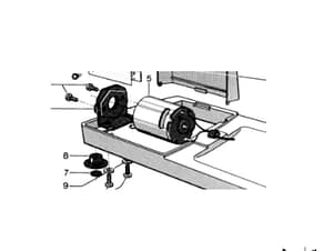 Stepper Motor Assembly, Zig Zag for Husqvarna Viking 990 & 990S Sewing Machines
