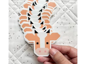 Orange Annabelle Stickers By Cotton & Joy