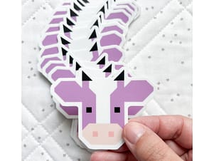 Purple Annabelle Stickers By Cotton & Joy