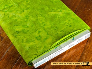 Cotton Fabric, 43/44″ Batiks Hand-Dyed in Limeade by Riley Blake