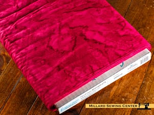 Cotton Fabric, 43/44″ Batiks Hand-Dyed in Hibiscus by Riley Blake