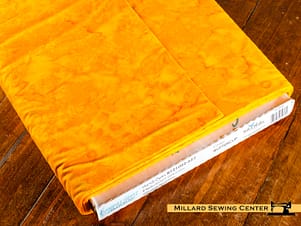 Cotton Fabric, 43/44″ Batiks Hand-Dyed in Buttercup by Riley Blake