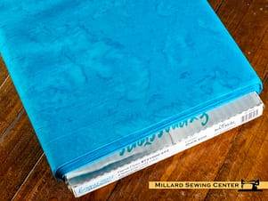 Cotton Fabric, 43/44″ Batiks Hand-Dyed in Duck Egg by Riley Blake