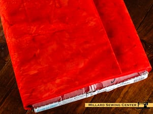 Cotton Fabric, 43/44″ Batiks Hand-Dyed in Persimmon by Riley Blake