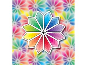 Colorburst Quilt Block Stickers By Shayla Wolf