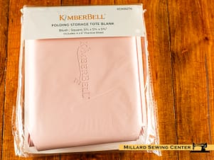 Embroidery Blank, Folding Storage Tote Blush Leather by Kimberbell