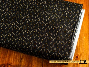 Cotton Fabric, 43"/44" Wide Skulls & Crossbones, Beggar’s Night Collection a Sandy Gervais Design from Riley Blake Designs