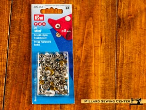 Snaps, 8mm 20 Piece Refill Pack in Silver by Prym