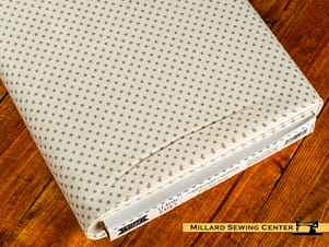 Cotton Fabric, 44" Wide in Tiny Star Grey by Tilda