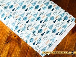 Cotton Fabric, 43"/44" Wide Winter Magic™ in White by Riley Blake Designs