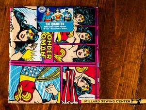 Cotton Fabric, Fat Quarter Single, Wonder Woman by Camelot