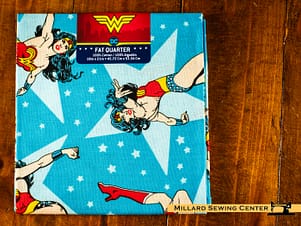 Cotton Fabric, Fat Quarter Single, Wonder Woman by Camelot