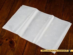 Cotton Fabric, 44″/45″ Wide Kimberbell Basics in White on White Swirl Floral by Maywood Studio