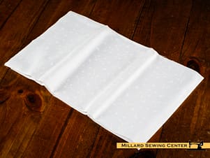 Cotton Fabric, 44″/45″ Wide Kimberbell Basics in White on White Pretty Petals by Maywood Studio