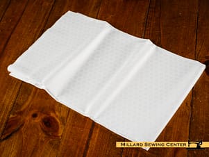 Cotton Fabric, 44″/45″ Wide Kimberbell Basics in White on White HoneyComb by Maywood Studio