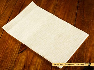 Cotton Fabric, 44″/45″ Wide Kimberbell Basics in Cream Linen Texture by Maywood Studio