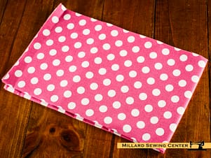 Cotton Fabric, 44″/45″ Wide Kimberbell Basics in Pink Dots by Maywood Studio