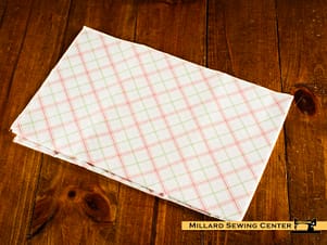 Cotton Fabric, 44″/45″ Wide Kimberbell Basics in Pink/Green Plaid by Maywood Studio