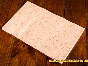 Cotton Fabric, 44″/45″ Wide Kimberbell Basics in Peach Pretty Petals by Maywood Studio