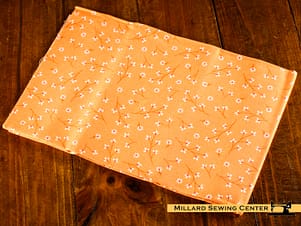 Cotton Fabric, 44″/45″ Wide Kimberbell Basics in Orange Pretty Petals by Maywood Studio