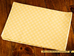 Cotton Fabric, 44″/45″ Wide Kimberbell Basics in Yellow Sparkle by Maywood Studio