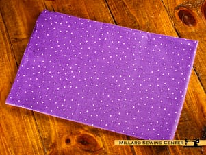 Cotton Fabric, 44″/45″ Wide Kimberbell Basics in Purple Tiny Dots by Maywood Studio