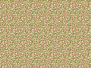 Cotton Fabric, 44" Wide in Brie Green by Tilda