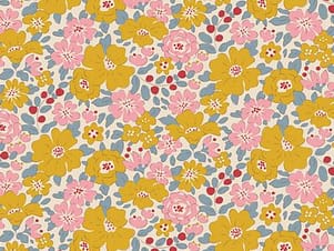 Cotton Fabric, 44" Wide in Harper Yellow by Tilda