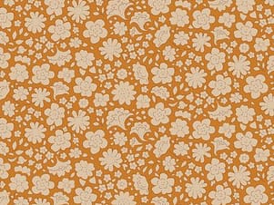 Cotton Fabric, 44" Wide in Carla Saffron by Tilda