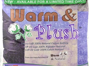 Batting, Cotton Warm & Plush by The Warm Company (Available in Various Sizes)