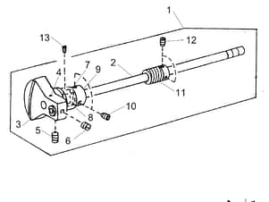 Shaft, Upper (Unit) for Janome 712T Sewing Machine