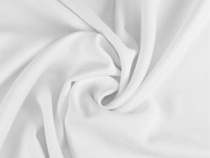 Polyester Fabric, 60″ Wide Grandstand Gabardine in White by EESCO