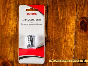 Seam Foot (1/4") with Guide Blade for 5-7mm Top-Load Sewing Machines